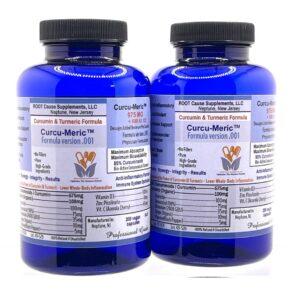 Curcu-Meric 975 mg Capsule-formula version .001 - Turmeric / Curcumin - 2 bottles-200ct/bottle