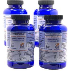 Curcu-Meric 975 mg Capsule-formula version .001 - Turmeric / Curcumin - 4 bottles -200 ct./bottle