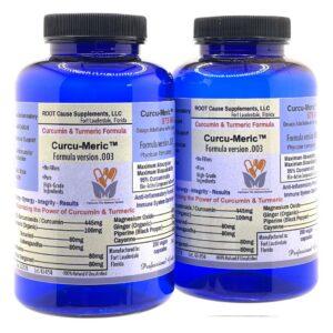 Curcu-Meric 975mg - Formula Version .003 w/ Citrus Bergamot & Ashwagandha (2 Bottles)